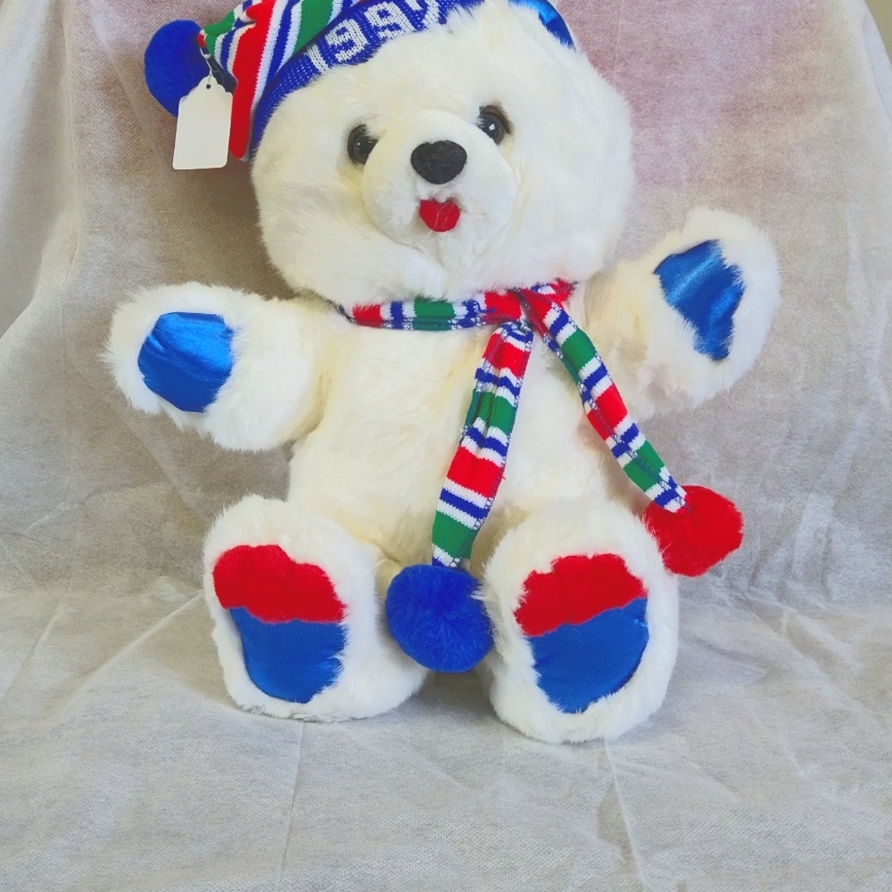 1992 vintage Christmas home decor Fairview teddy NWOT